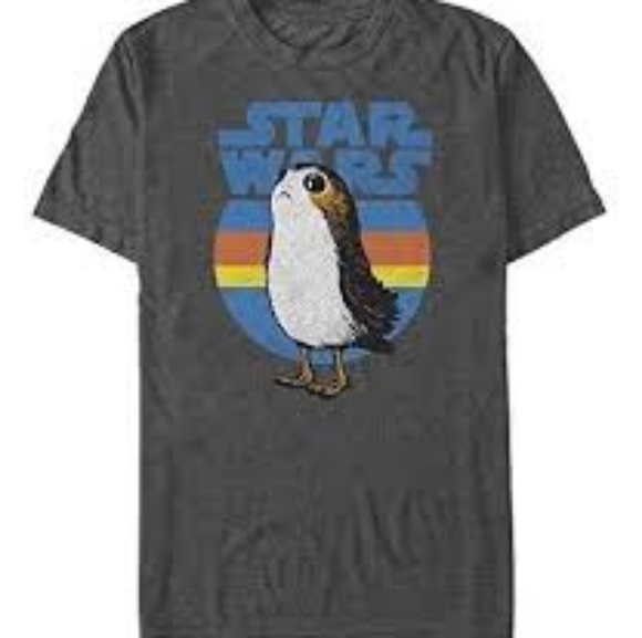 🆕 Star Wars The Last Jedi Men's Retro Porg T-Shirt - Picture 3 of 8